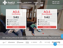 Tablet Screenshot of proacls.com